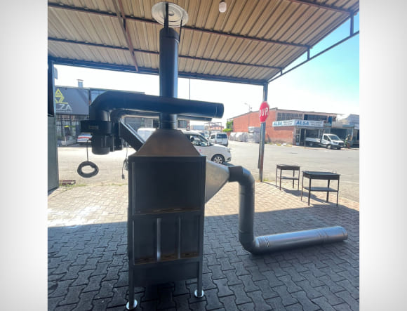 Gri Renkli T4 Büyük Boy Defne Yaprağı Kurutma Sobası