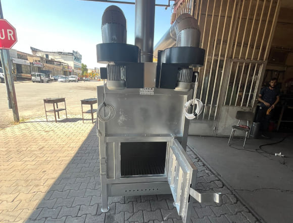 Gri Renkli T4 Büyük Boy Defne Yaprağı Kurutma Sobası