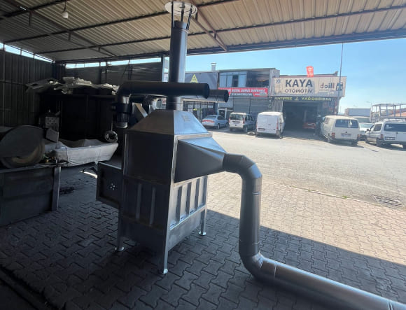 Gri Renkli T4 Büyük Boy Defne Yaprağı Kurutma Sobası