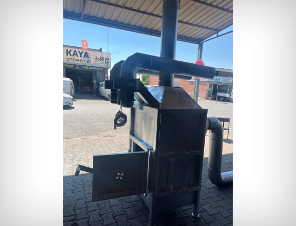 Gri Renkli T4 Büyük Boy Defne Yaprağı Kurutma Sobası