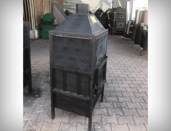 Siyah Renkli T2 Orta Boy Fanlı Soba