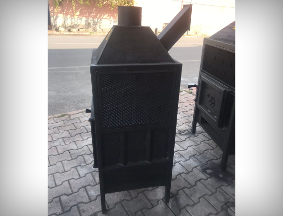 Siyah Renkli T2 Orta Boy Fanlı Soba