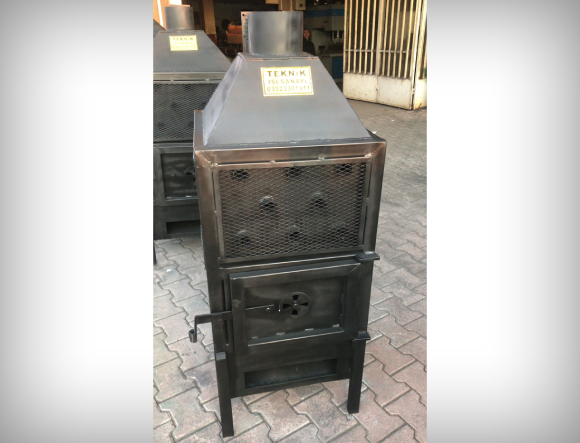 Siyah Renkli T1 Küçük Boy Fanlı Soba